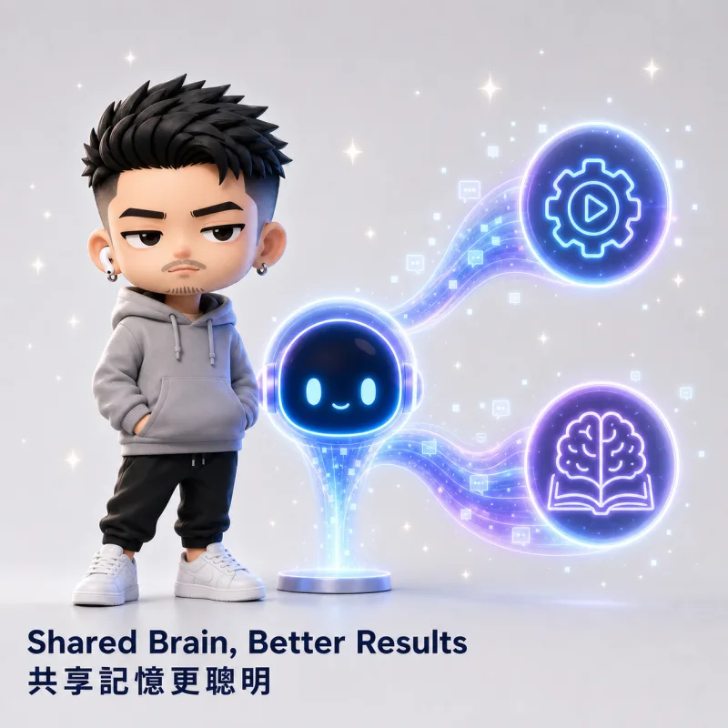 雙 AI Agent 運行流程示意圖